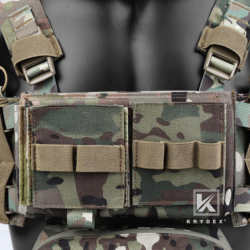 KRYDEX MK3 Micro Fight Chassis Chest Rig Modular Tactical Carrier with Mag  Pouch