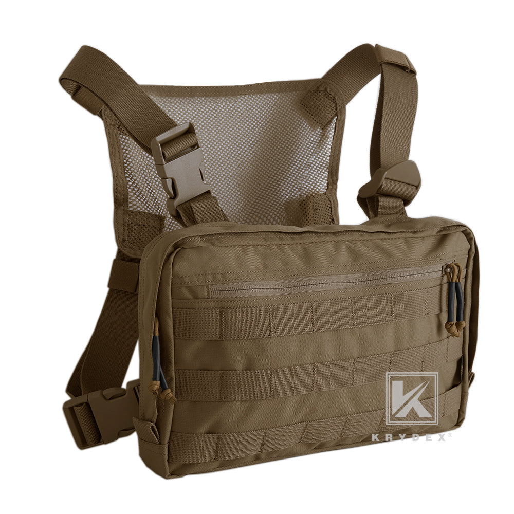 Tactical Combat Chest Rig Bag Protective Vest Front Pouch Recon Kit Carry  Pack