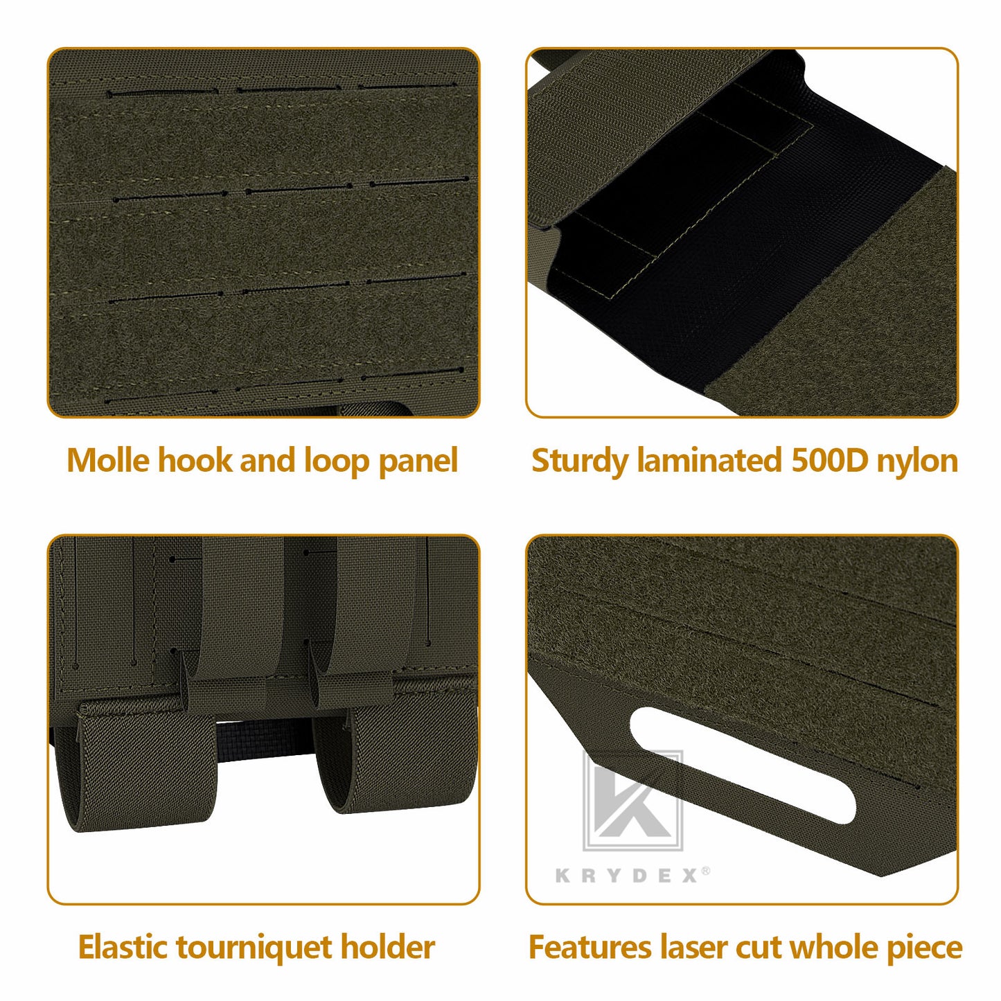 Krydex Tactical IFAK Medical Pouch Duty Belt MOLLE First AID Trauma Kit Pouches Outdoor Survival Medic Bag
