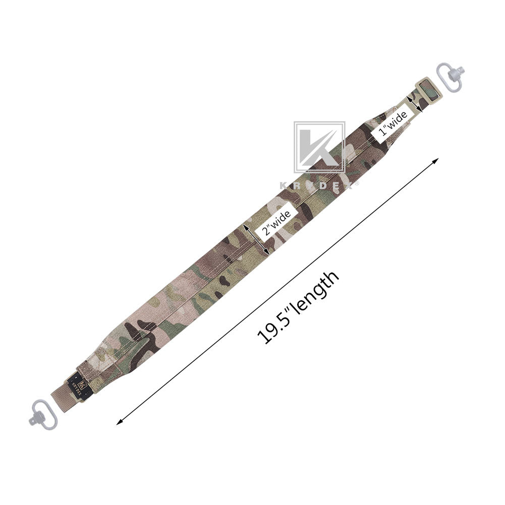 KRYDEX MK2 Sniper Sling Lightweight Tactical Wide Padded 2 Point Quick Adjustable Rifle Gun Sling