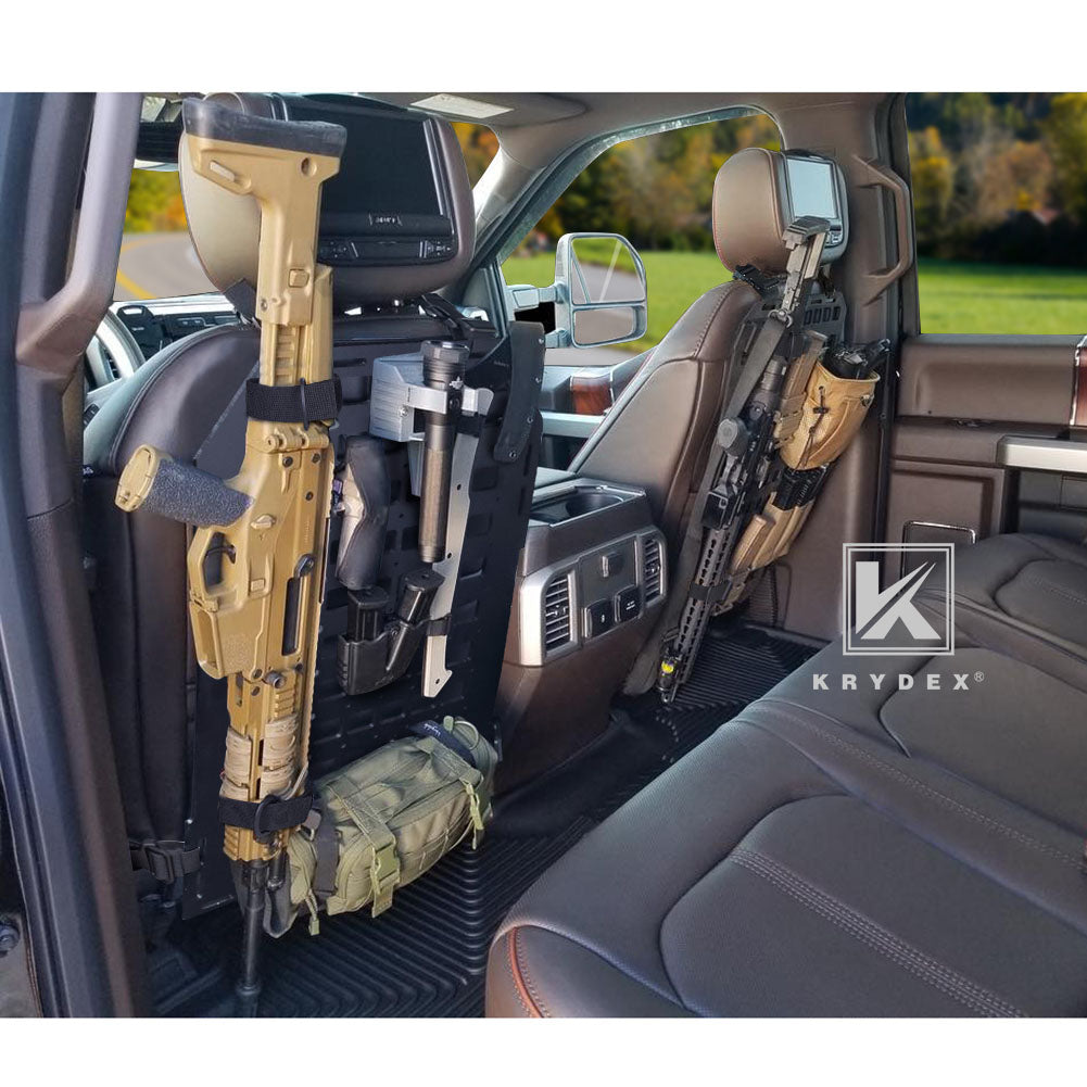 KRYDEX Tactical Rigid Panel Vehicle Car Seat Back Display Storage