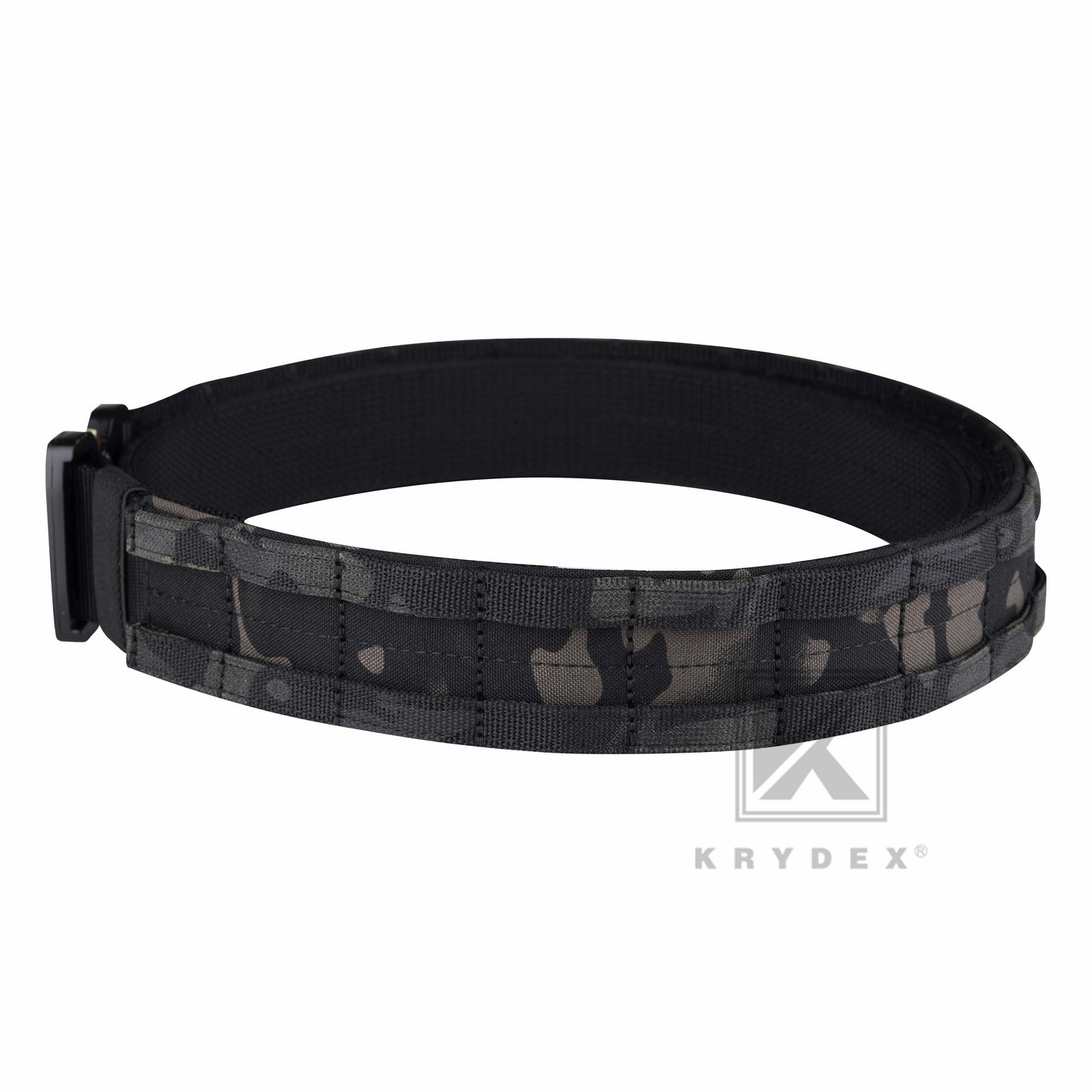 KRYDEX Quick Release 1.5"-1.75" Heavy Duty Metal Buckle Molle Rigger Outer & Inner Belt Airsoft Battle Tactical Outdoor Adjustable Waistband