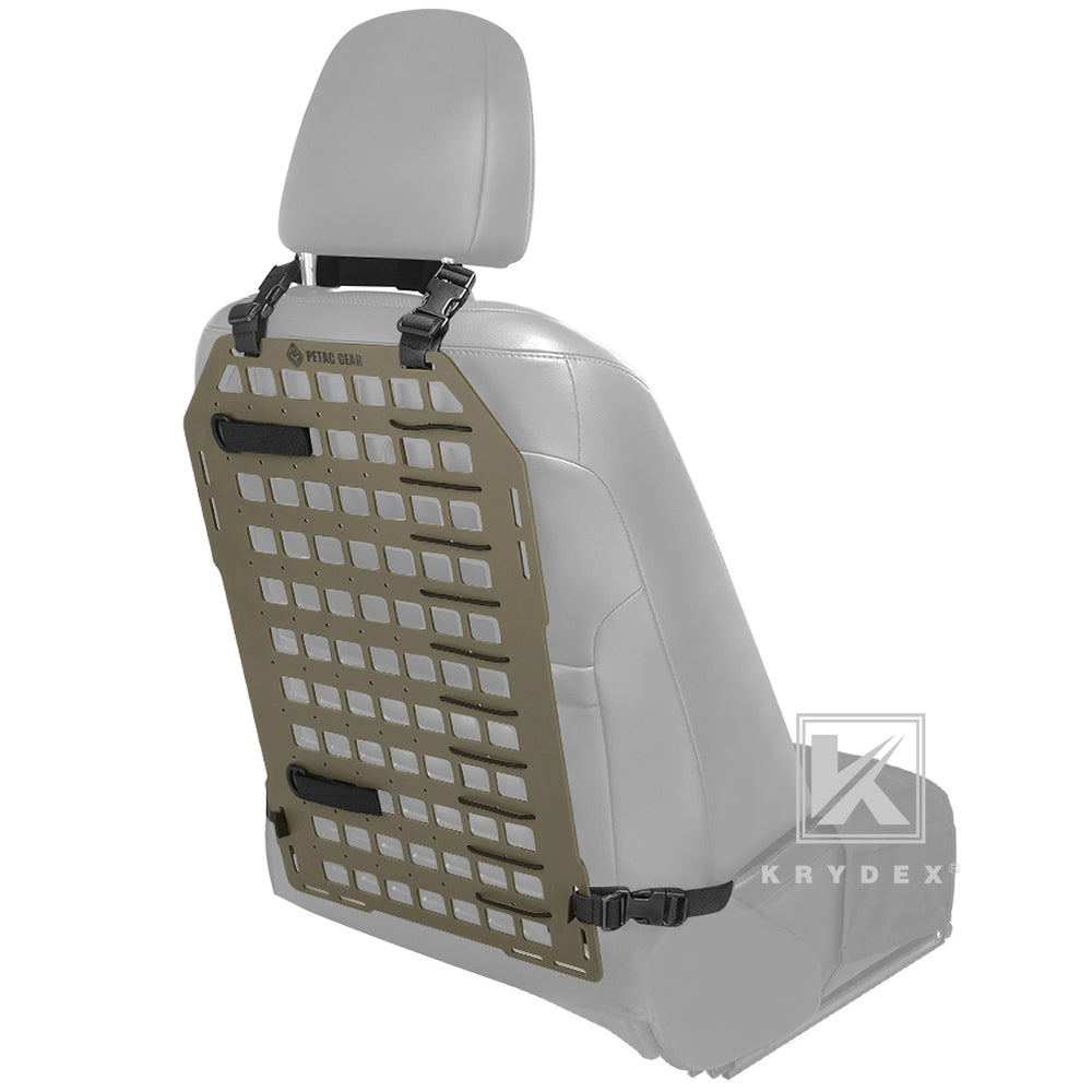 KRYDEX Tactical Rigid Panel Vehicle Car Seat Back Display Storage