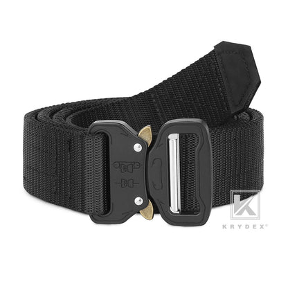 KRYDEX Quick Release 1.5" 38MM Wide Heavy Duty Metal Buckle Rigger Belt Military Airsoft BattleTactical Outdoor Adjustable Double Layers Waistband