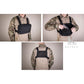 KRYDEX Tactical Concealed Molle Recon Kit Combat Chest Rig Bag Pack Vest Multi-Purpose Outdoor EDC Tool Pouch