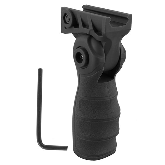 Tactical Ergonomic 5-Position Folding Vertical Foregrip Front Hand Grip W/Storage