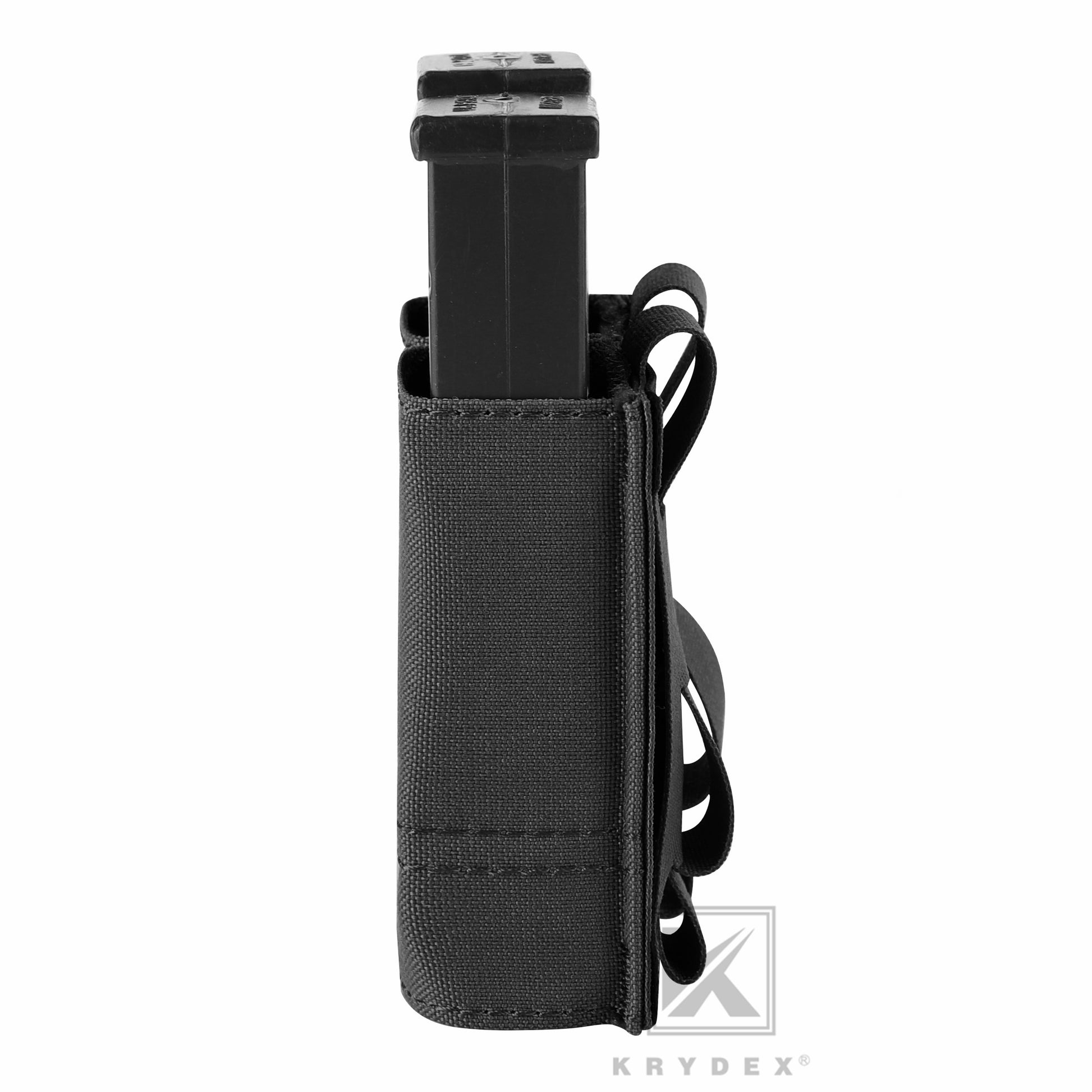 thumbnail image 2 of Tactical 9mm Double Pistol Magazine Pouch – Ambidextrous, Nylon, MOLLE & Belt Mounted 2 of 5