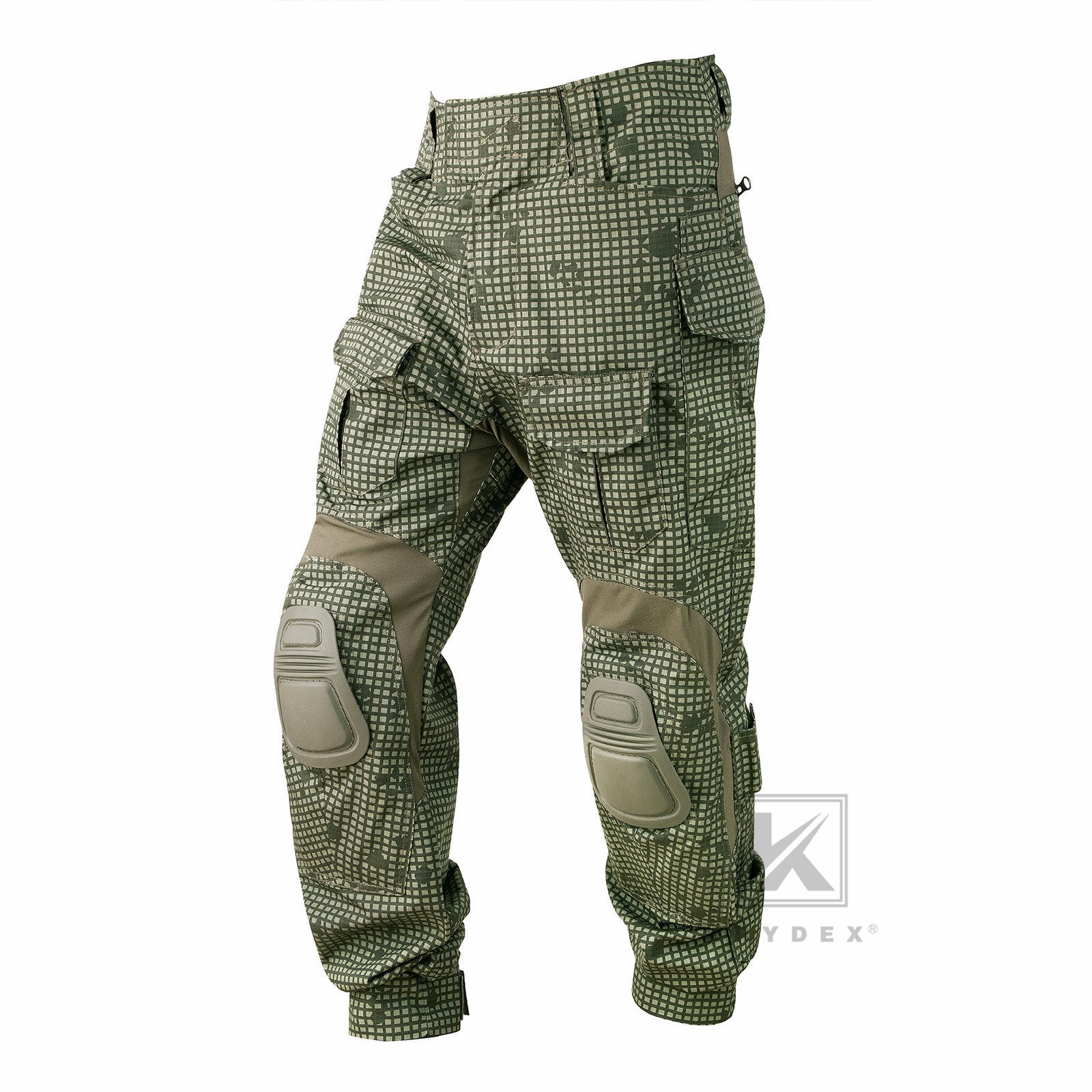 Pantalon Tactique Cargo Homme Avec Genouillères - Tissu Ripstop Stretch Camouflage - Poches Multiples - Pour Randonnée, Travail, Extérieur - 7