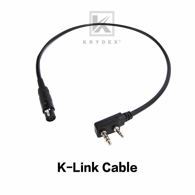 KRYDEX FCS Tactical Headset Comtac III RAC Radio Connector