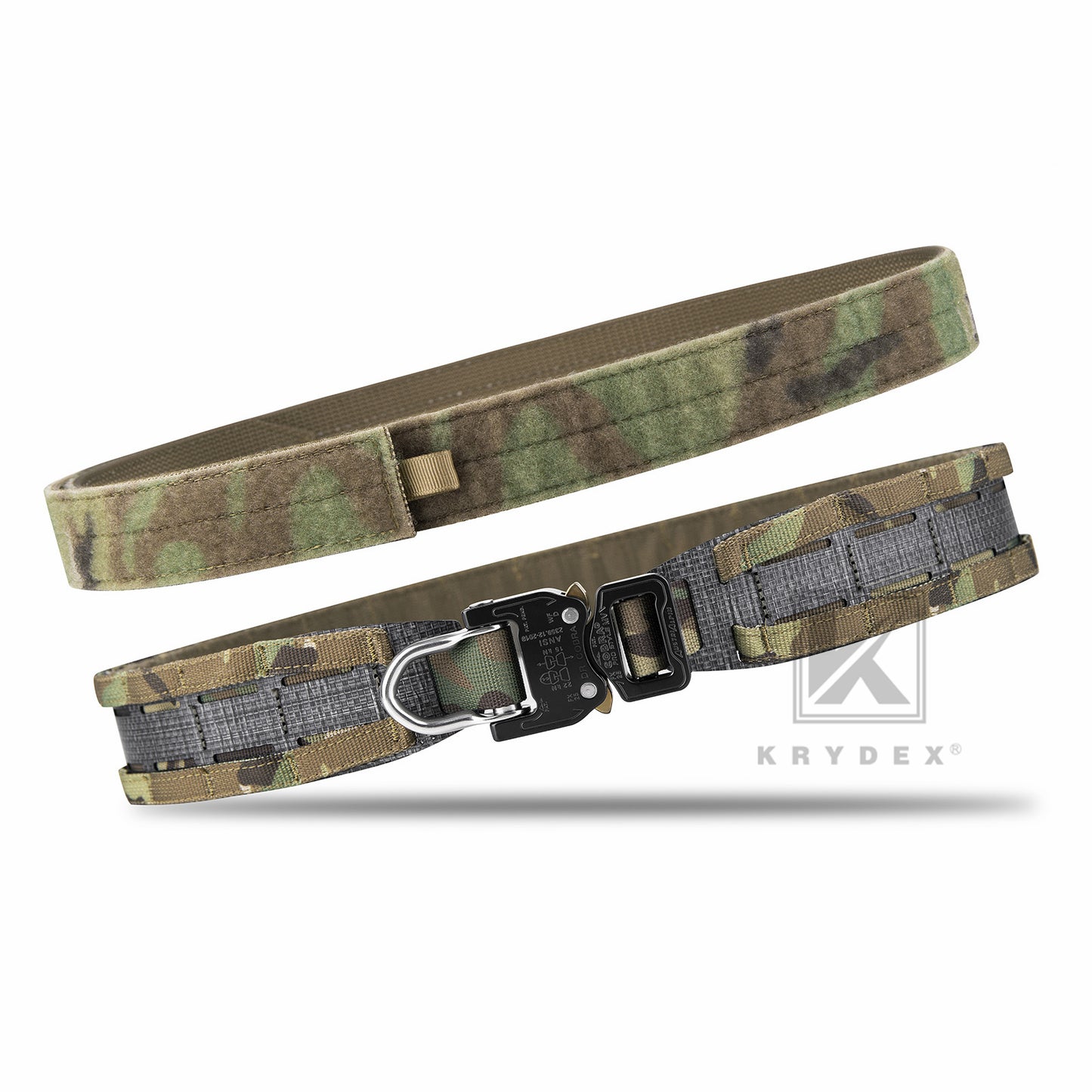 Krydex Tactical MOLLE Belt Low Profile Battle Cobra Belt Laser-Cut Tegris Rigid Shooting Gun Duty Belts