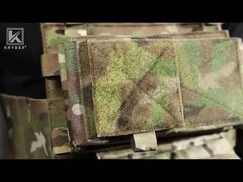KRYDEX Low Vis Slick Plate Carrier Tactical Vest Body Armor w/MK Micro Fight Chest Rig Set