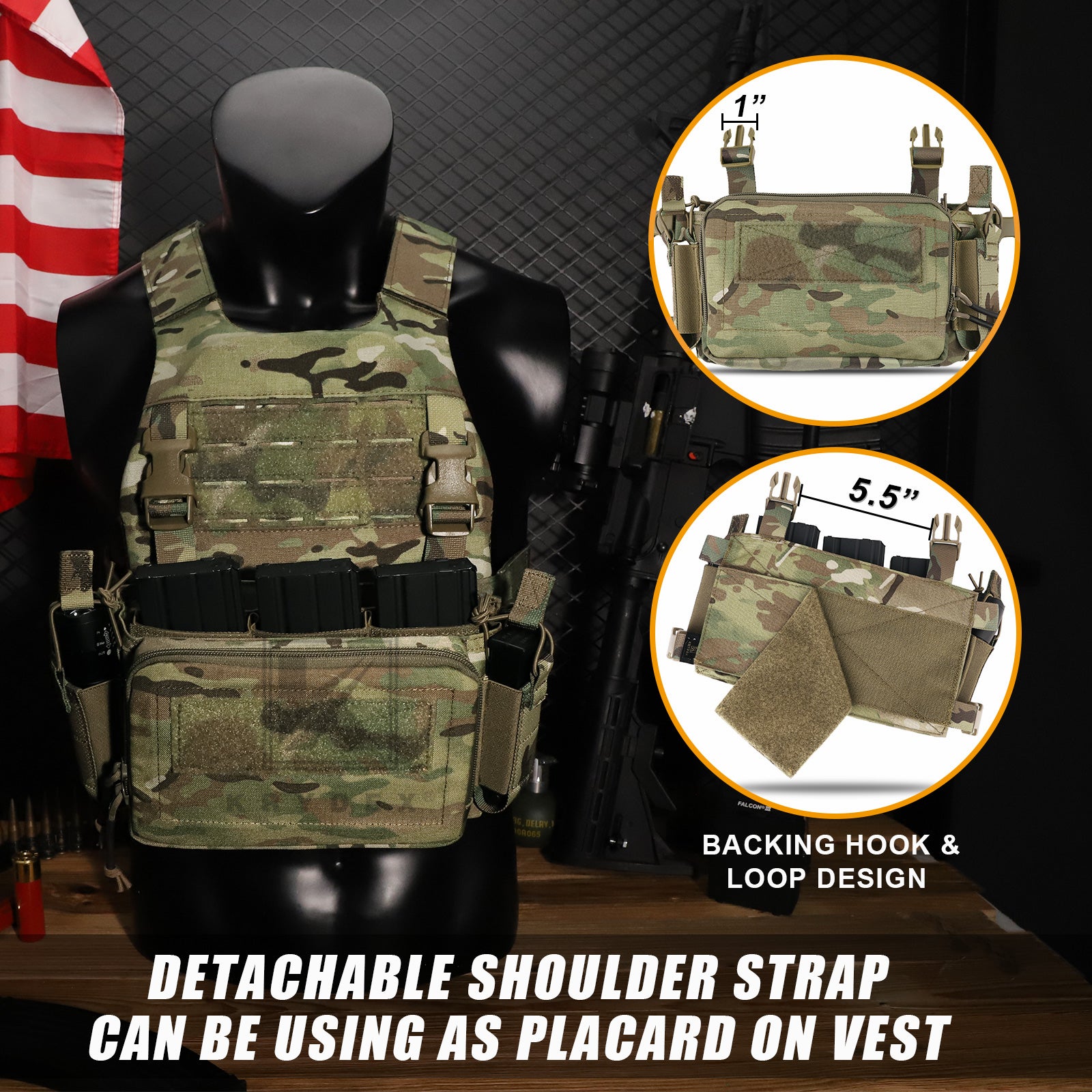KRYDEX D3CR Chest Rig Rifle Pistol Magazine Pouch and D3 Flatpack KRYDEX D3CR Chest Rig Rifle Pistol Magazine Pouch and D3 Flatpack