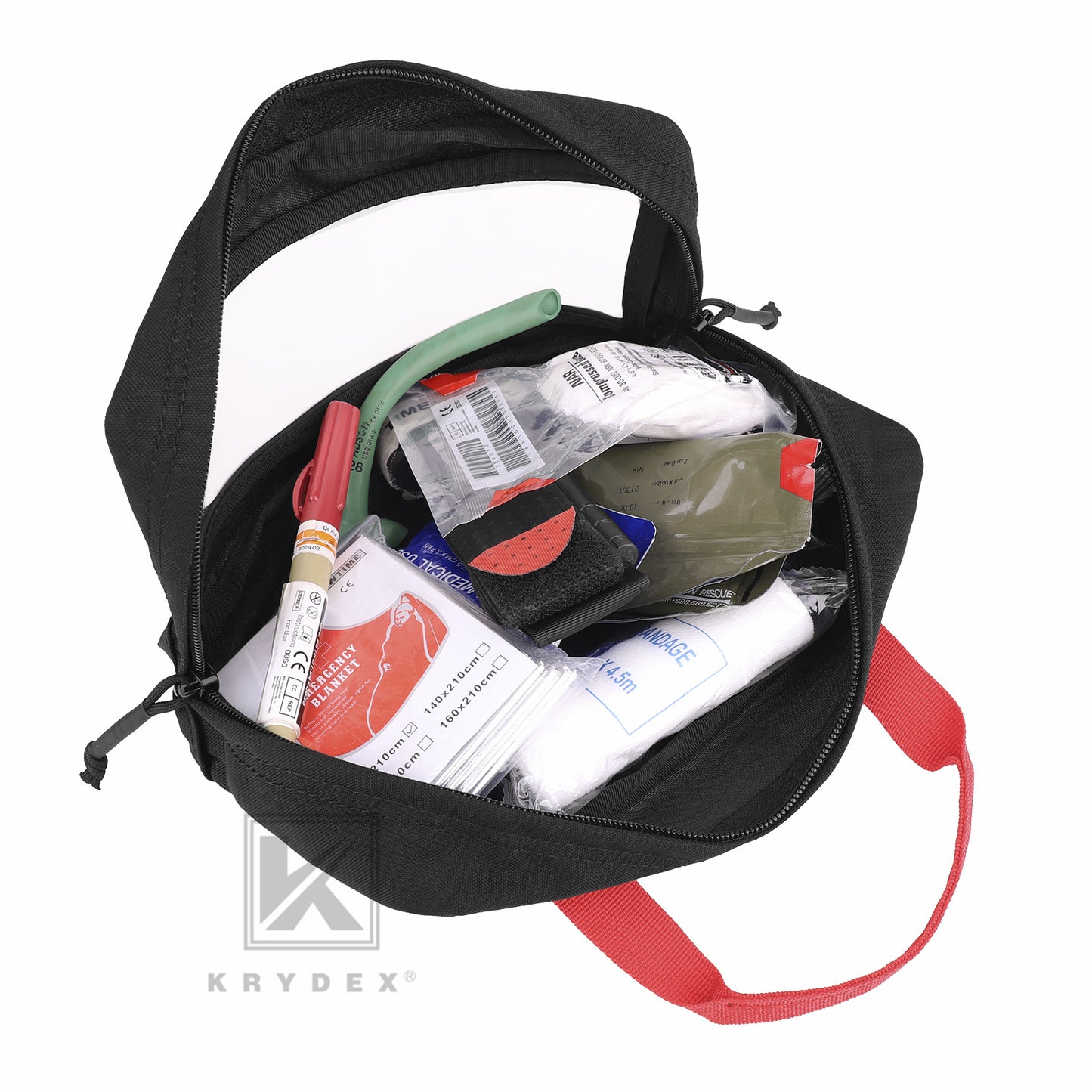 Krydex Clear Top Insert Large/Small for D3 Tactical Backpack Organizer Bag Hook & Loop Medic Pouch