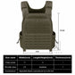 Krydex Laser MOLLE Plate Carrier Tactical Vest Trainer Weight Vest