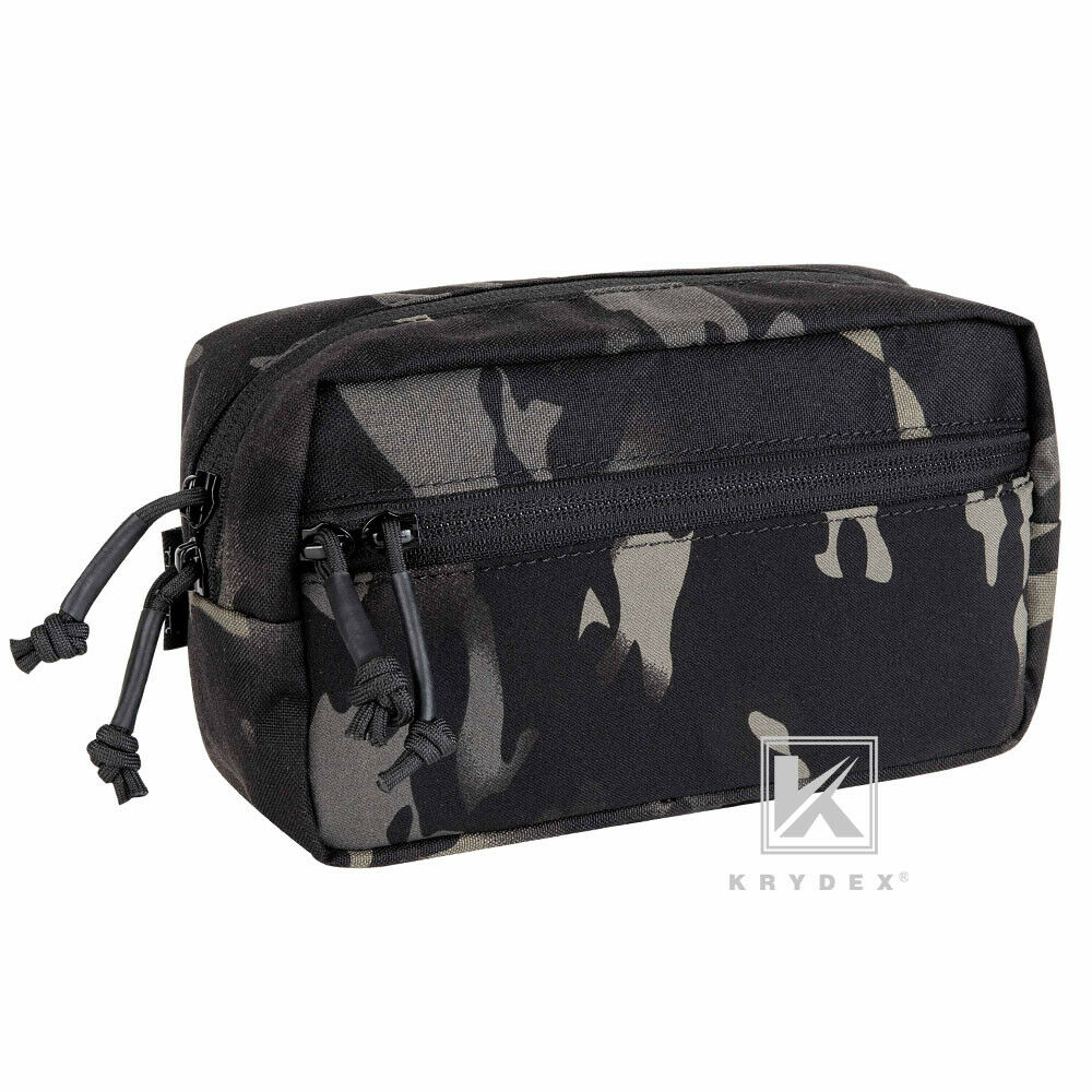 KRYDEX Pochette Tactique IFAK Trauma Enroulable EMT Dangler Drop Dump Pouch Coyote Brown - Compatible Gilet Plaque Et Chest Rig