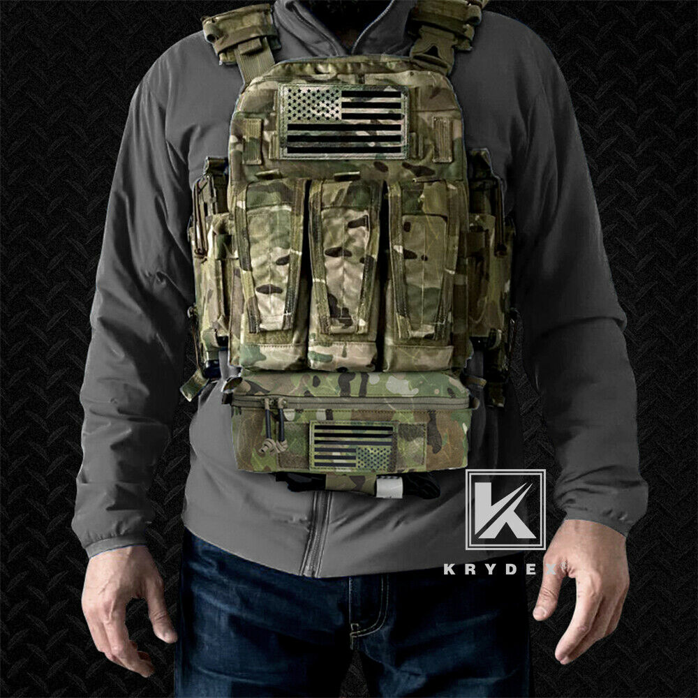 KRYDEX Tactical Mini Dangler Drop Dump Pouch Abdominal Carrying General Purpos Fanny Kit Pack Storage Tool Bag for Plate Carrier Vest