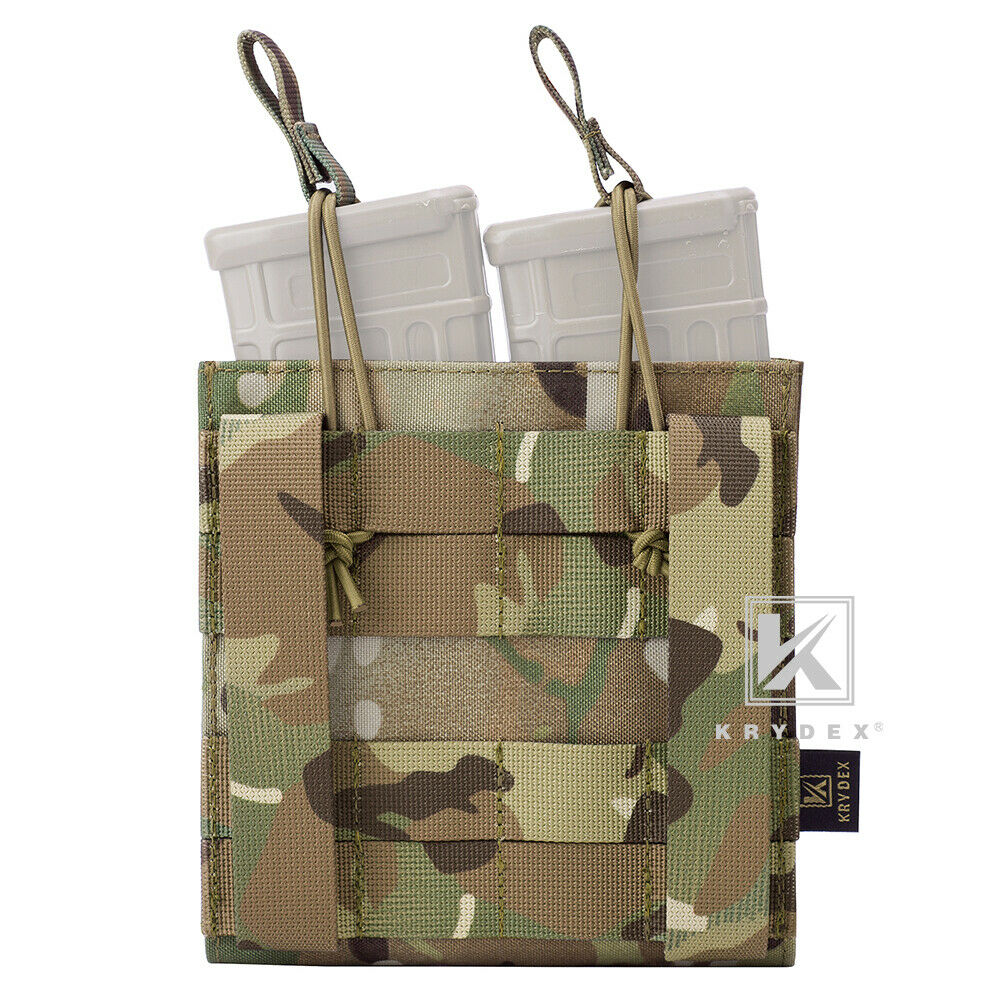 KRYDEX Double Open Top 5.56 M4 M16 AR15 & Pistol Magazine Pouch