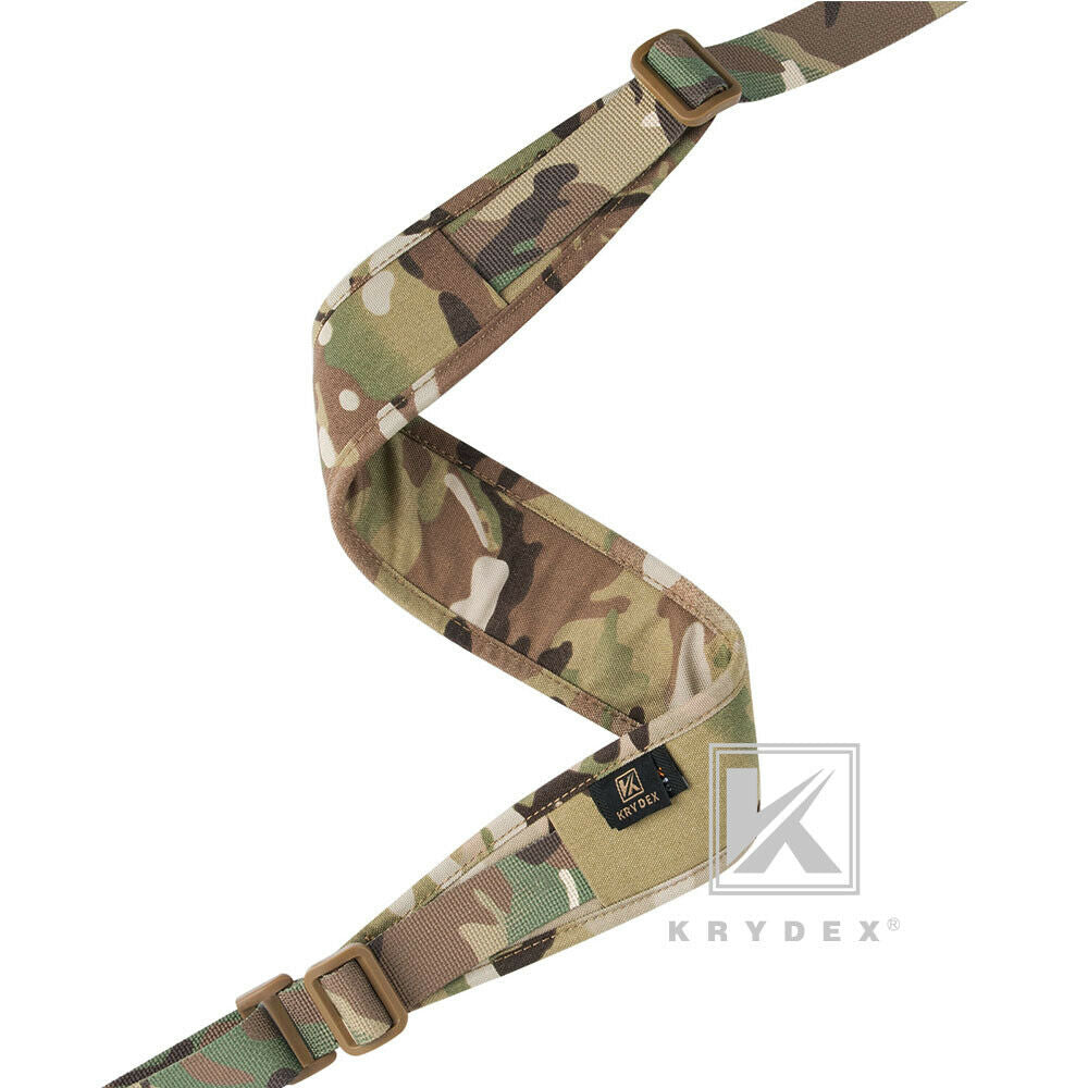 KRYDEX Modular Slingster Sling Tactical Wide Padded Pull Tab 2 Point Quick Adjustable Rifle Gun Sling