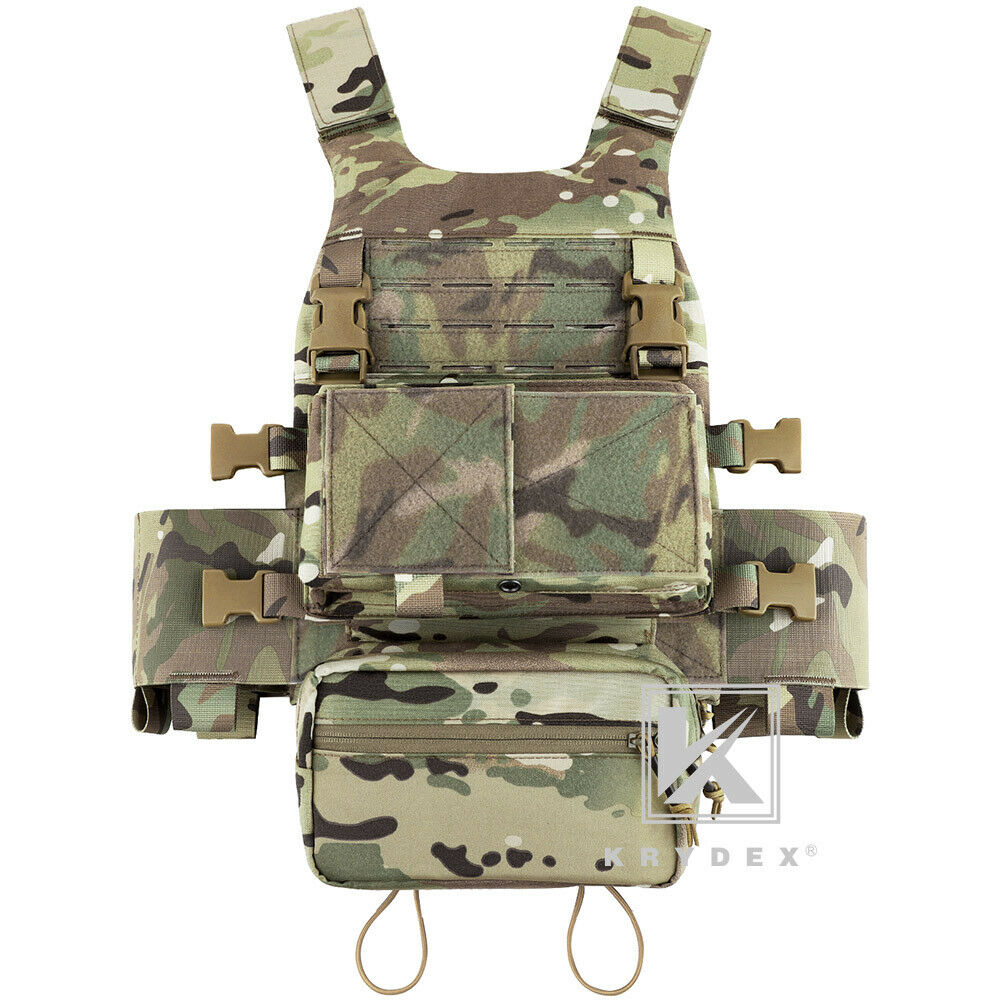 全ての KRYDEX Armor Body Vest Tactical Carrier Plate Slick Vis Low 個人装備